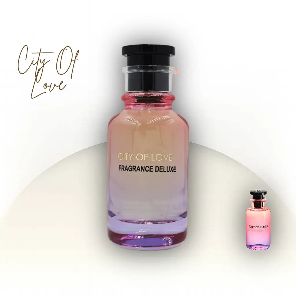 בושם City Of Love Fragrance Deluxe יוניסקס | בהשראת Louis Vuitton City Of Stars | ניחוח הדרי־פרחוני עם ליים, מנדרין, פריחת טיארה ומוסק