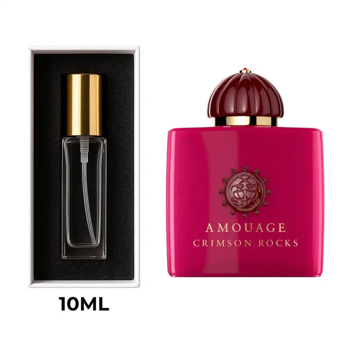 Crimson Rocks Amouage בושם נישה יוניסקס 100 מ״ל EDP + דיקנט 10 מ״ל | קינמון, פלפל ורוד, ורד, דבש, אלון וארז אטלס