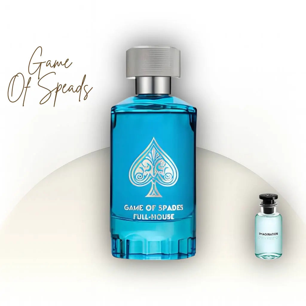 Game of Spades Full House Jo Milano Paris בושם יוניסקס 100 מ״ל Parfum בהשראת Louis Vuitton Imagination | הדרים, ג’ינג’ר, נרולי, קינמון, אמברוקסן ותה שחור