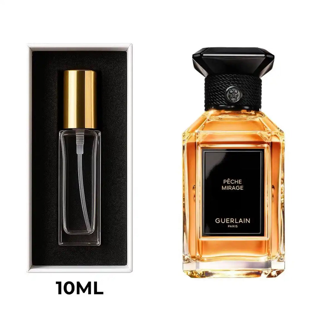 Pêche Mirage Guerlain בושם יוניסקס 100 מ״ל EDP | זמין כדיקנט 5 מ״ל ו־10 מ״ל | ניחוח אפרסק, קסיס, אוסמנתוס, עור, ענבר וסנדלווד