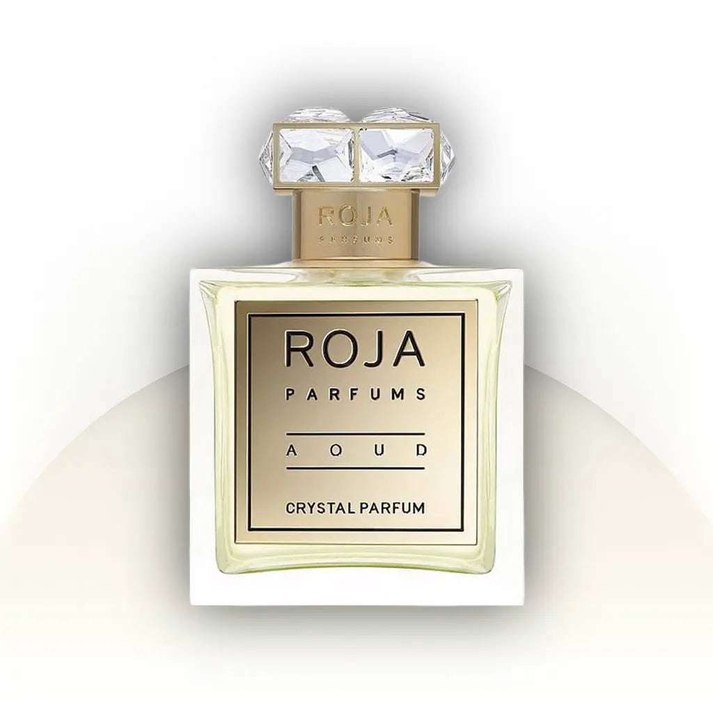 Roja Aoud Crystal Parfum בושם יוניסקס 100 מ״ל | זמין כדיקנט 5 מ״ל ו־10 מ״ל | ניחוח אוד יוקרתי עם תבלינים, פרחים, עצים ווניל