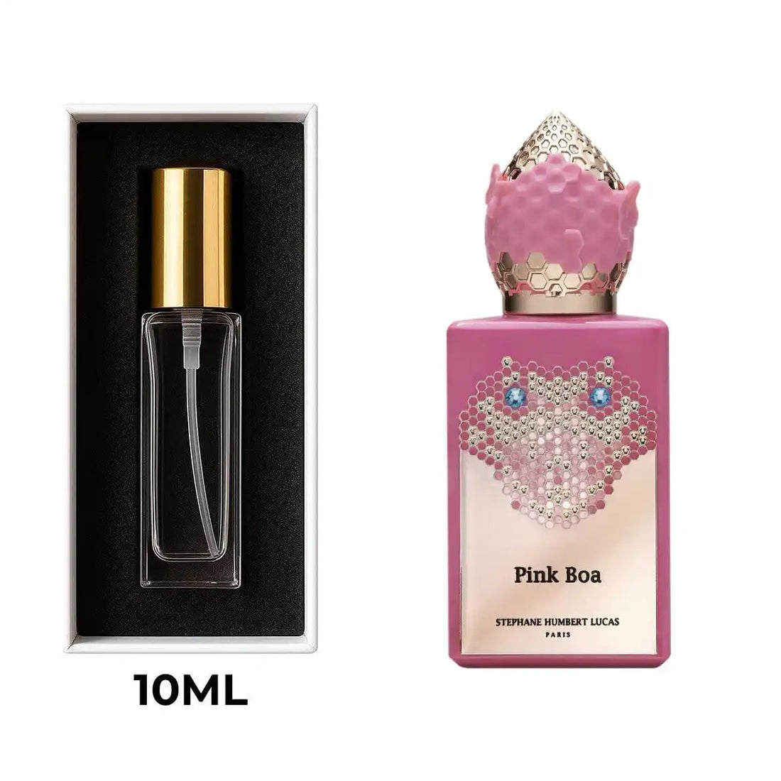Stephane Humbert Lucas Pink Boa בושם יוניסקס 50 מ״ל EDP + דיקנטים 10 מ״ל ו־5 מ״ל | פירות יער, תות, ענבר, סנדלווד וקטורת