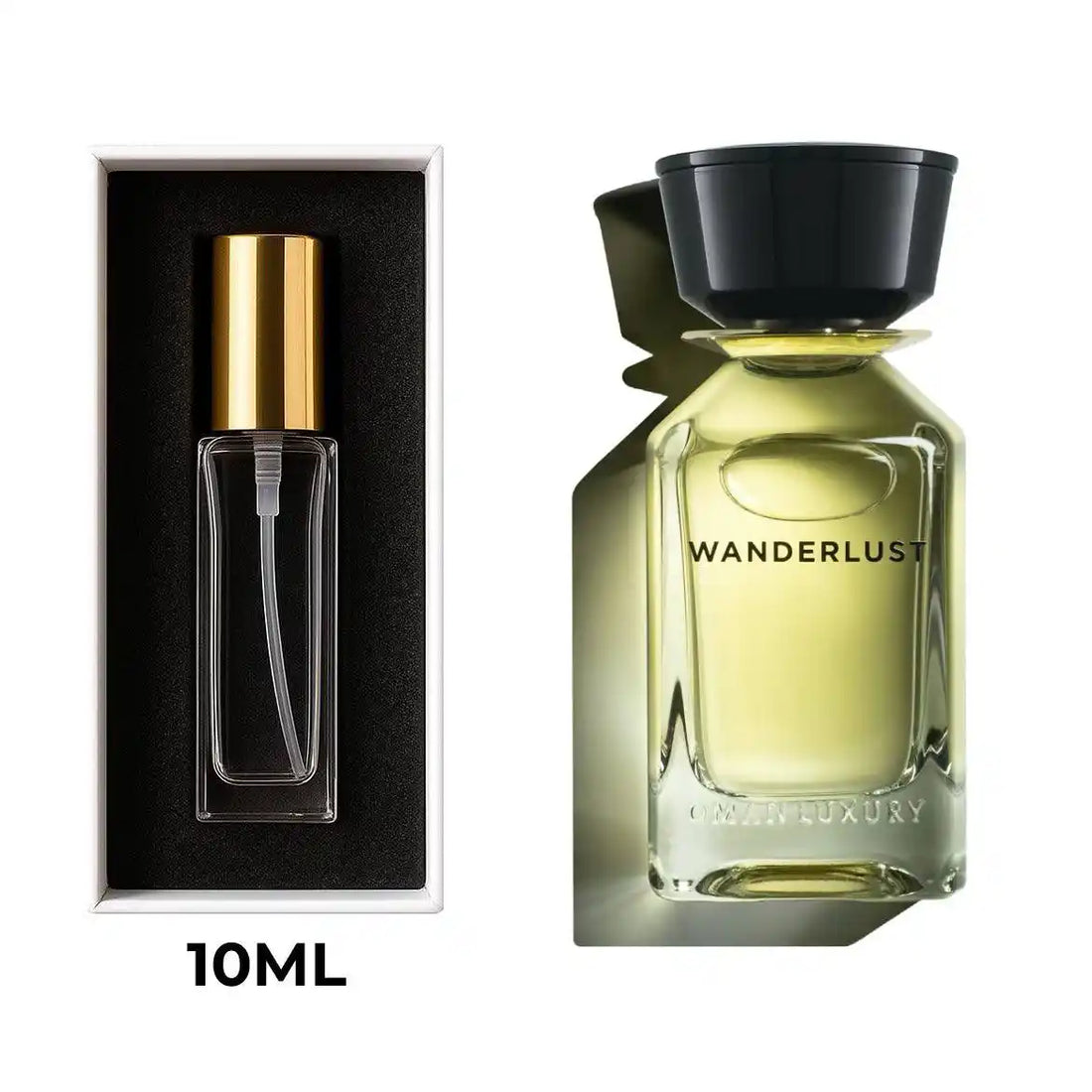 Wanderlust Omanluxury בושם נישה יוניסקס 100 מ״ל EDP | דיקנט 10 מ״ל | לימון, ברגמוט, פלפל ורוד, קסיס, קינמון, זעפרן, עץ גאיאק, ארז ולבונה