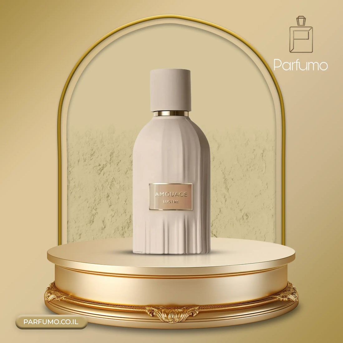 בקבוק בושם Lustre Amouage – צילום חזית