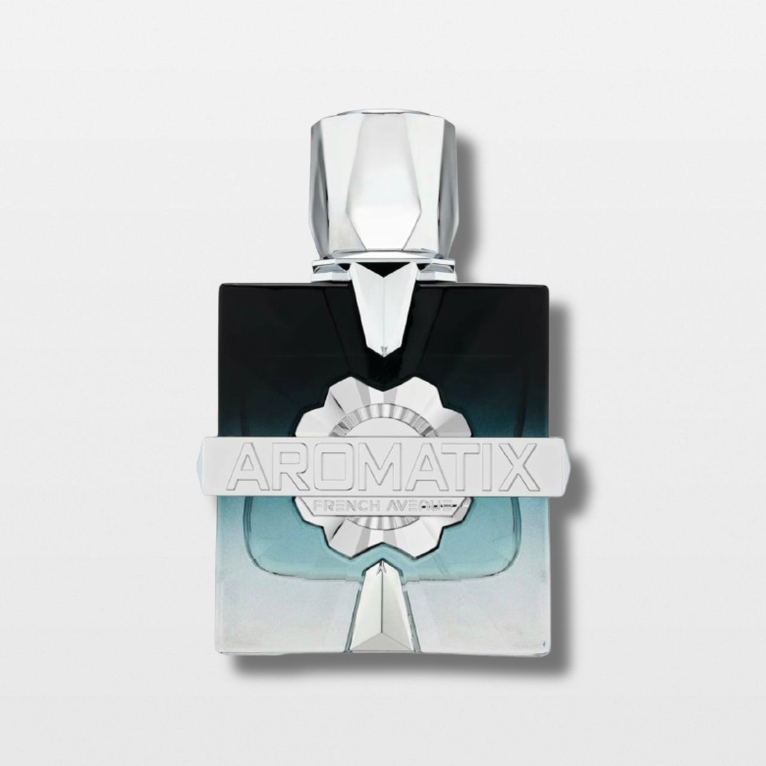 בושם Frostbite (פרוסטביט) מבית Aromatix X French Avenue יוניסקס 100 מ"ל, מבט חזיתי על בקבוק האקסטרייט היוקרתי בעיצוב עוצמתי.