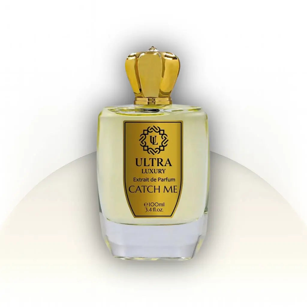 בושם יוקרתי Catch Me Ultra Luxury יוניסקס 100 מ״ל Extrait de Parfum | בהשראת Crush On Me Unique’e Luxury | ניחוח ג’ינג’ר, ליים, קרמל ופצ'ולי