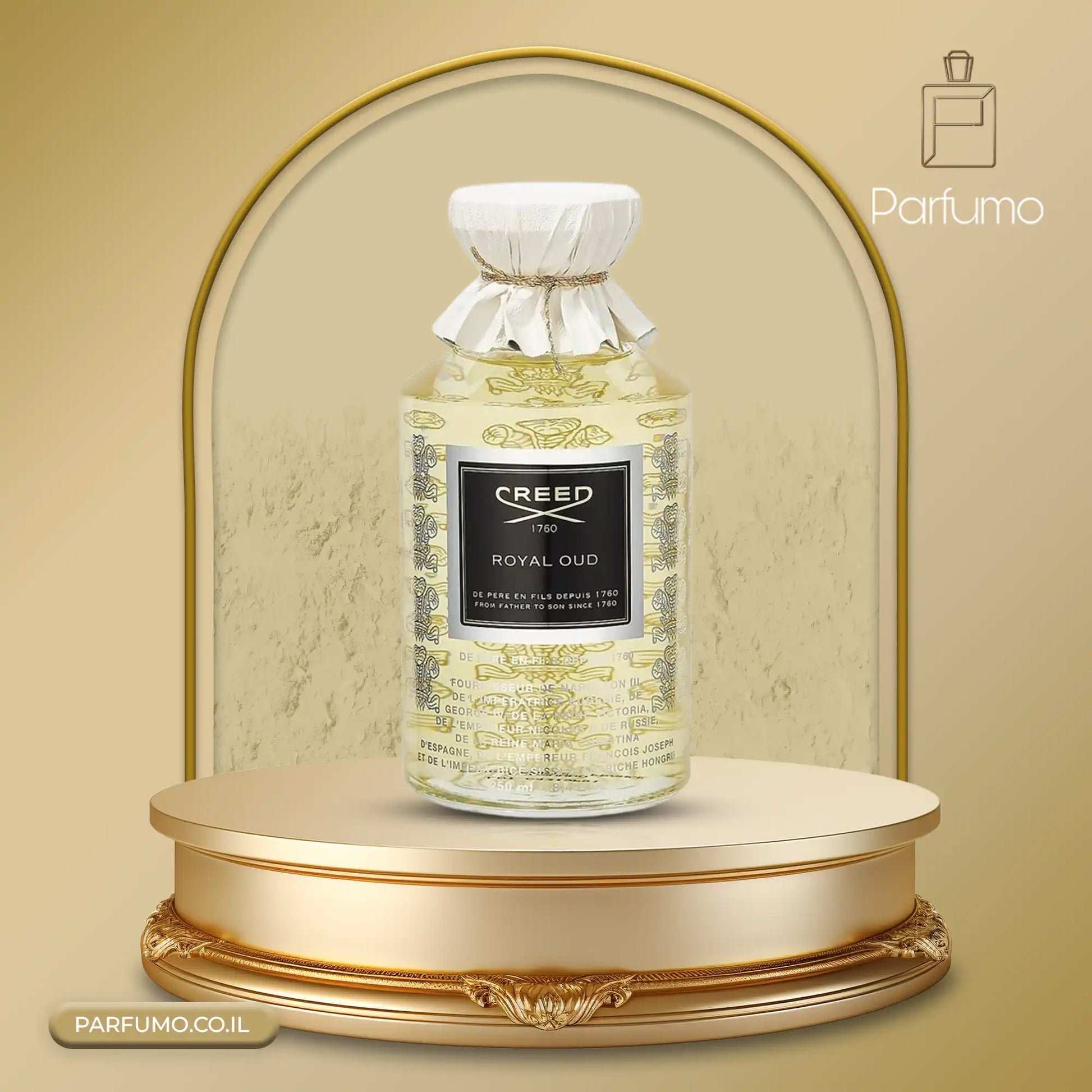 Creed Royal Oud Eau de Parfum 250ML – בושם יוניסקס יוקרתי בעוצמה אלגנטית עם אוד, סנדלווד ומאסק.