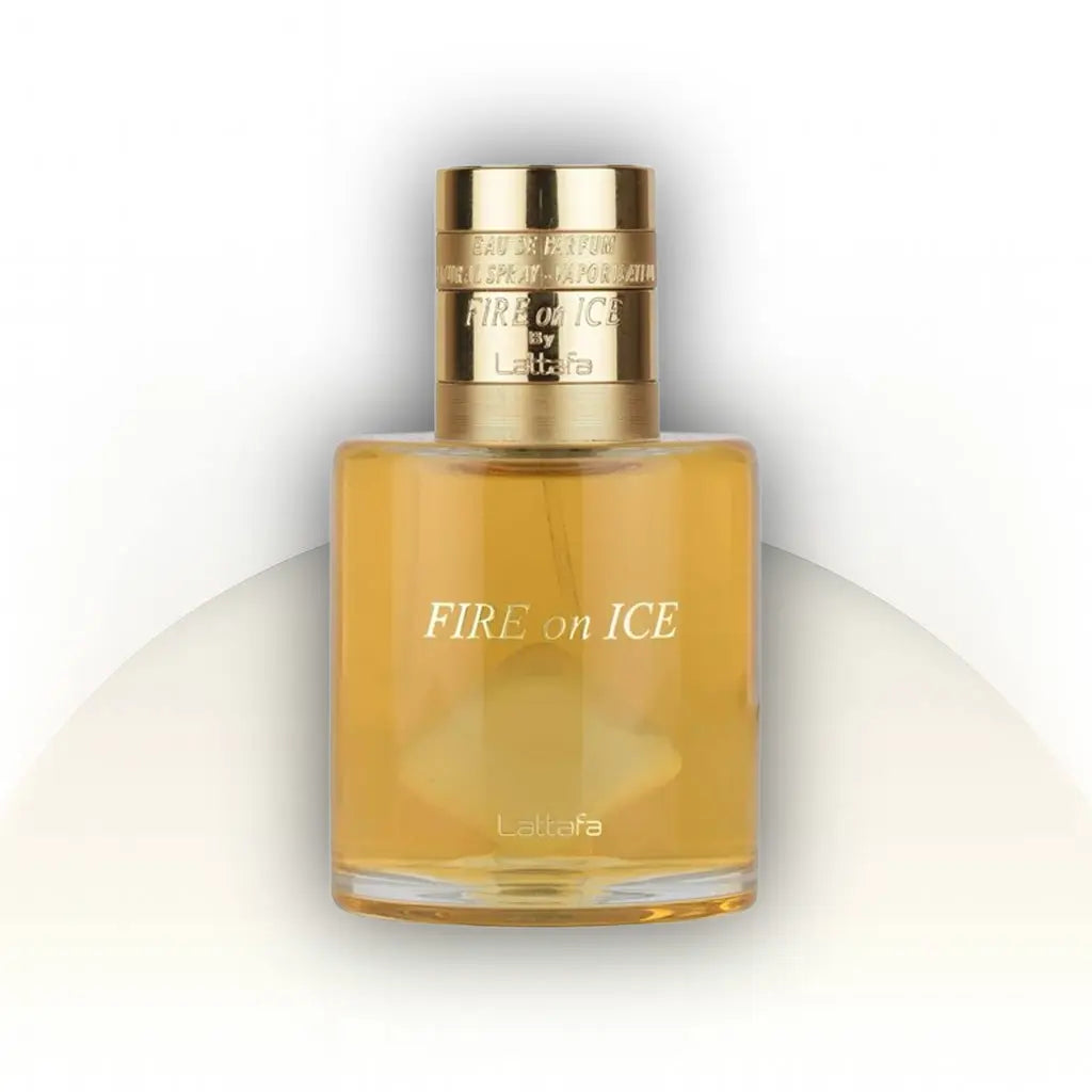 Fire On Ice Lattafa – בושם יוניסקס יוקרתי בהשראת Angels Share Kilian בניחוח מתוק וחמים לחורף