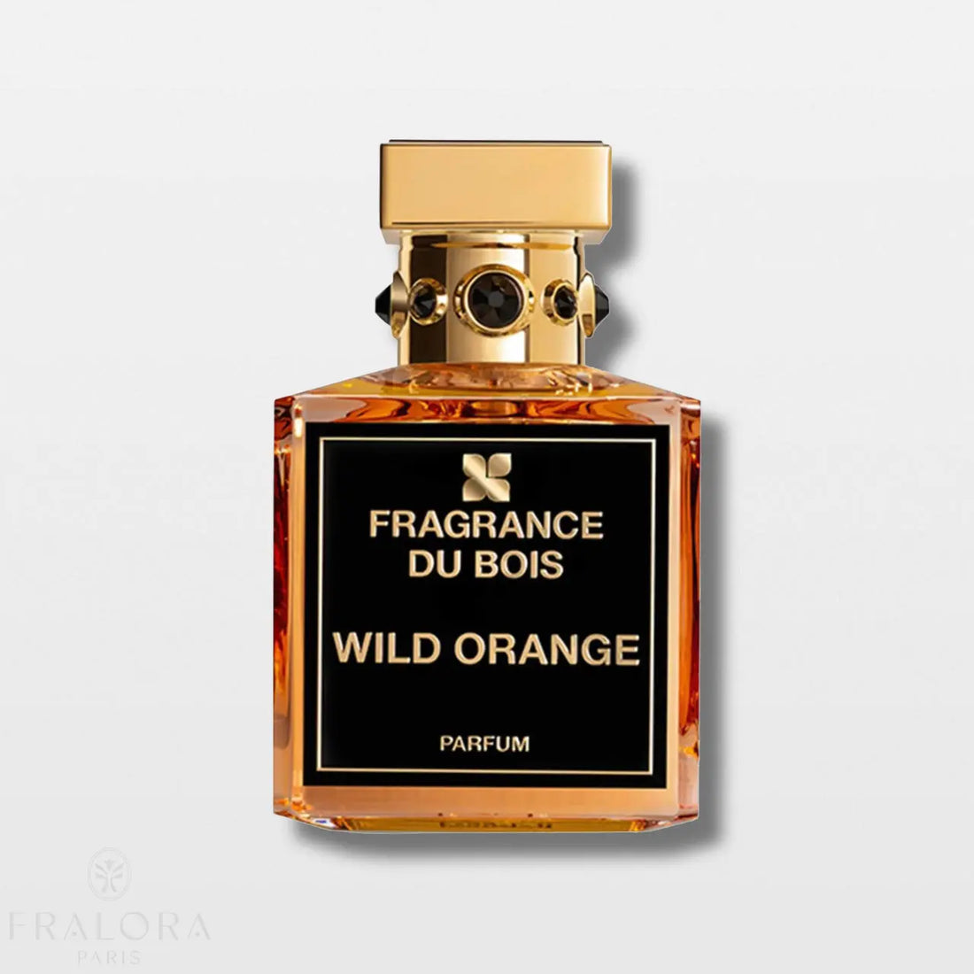 בושם Wild Orange מבית Fragrance Du Bois יוניסקס 100 מ"ל, Parfum, מבט חזיתי על בקבוק הנישה היוקרתי.