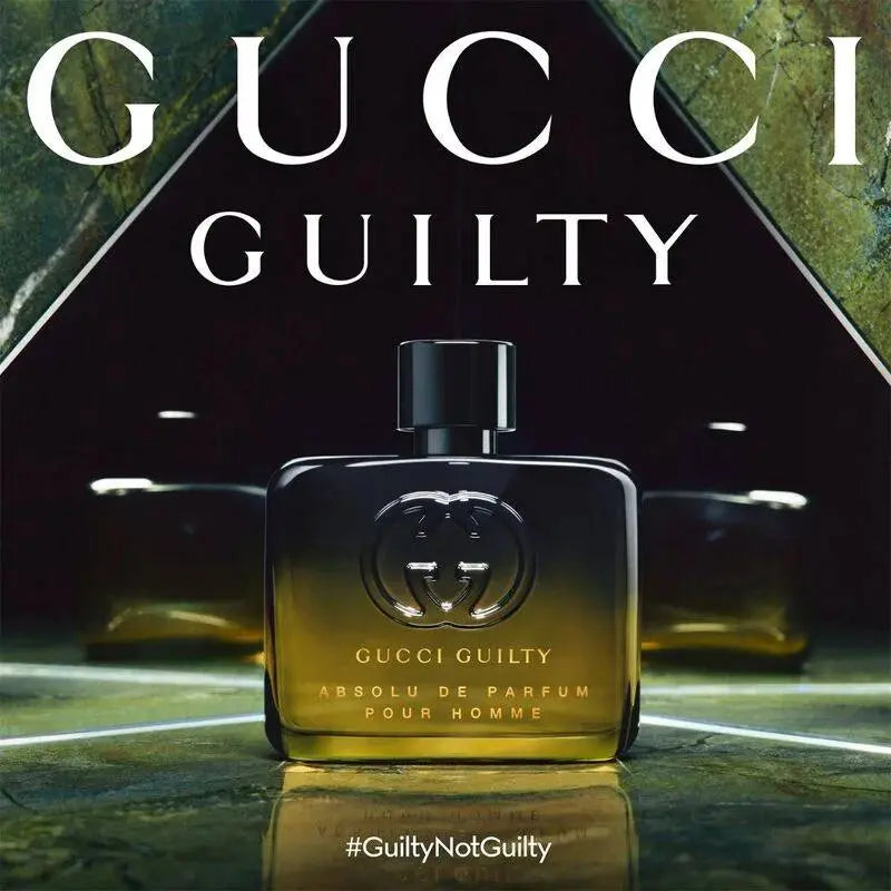 בקבוק בושם Gucci Guilty Absolu de Parfum Pour Homme Gucci – צילום חזית