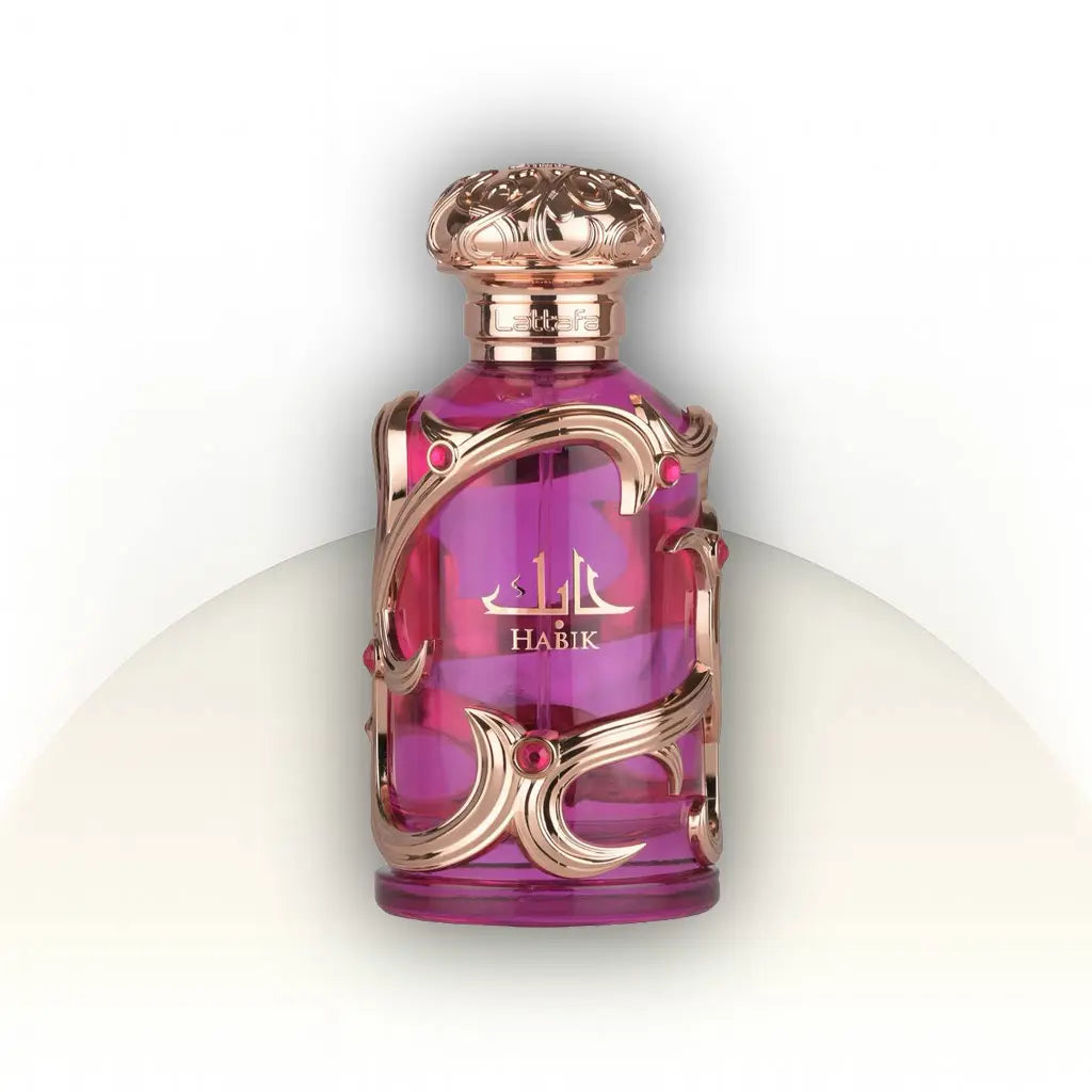 Habik For Women Lattafa Perfumes בושם לאישה 100 מ״ל EDP | בהשראת Versace Dylan Purple | ברגמוט, אגס, לילי, יסמין, פרזיה, ענבר ומוסק