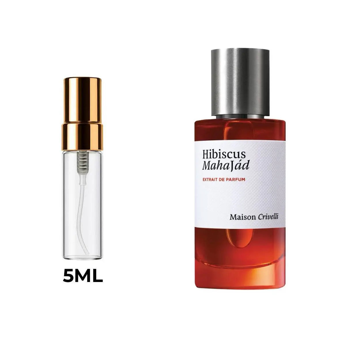 Hibiscus Mahajád Maison Crivelli בושם יוניסקס Extrait de Parfum | זמין כדיקנט 5 מ״ל ו־10 מ״ל | ניחוח היביסקוס, ורד דמשק, וניל, קסיס ועור