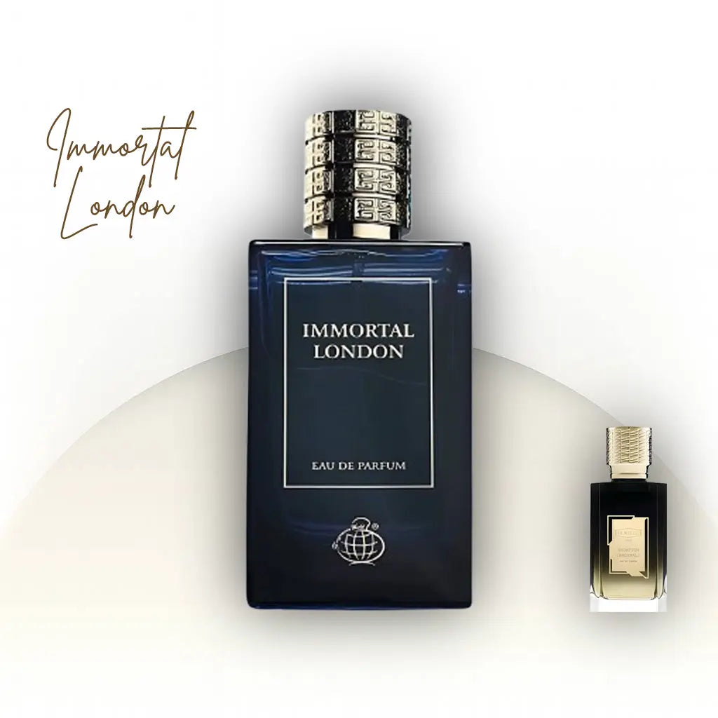 Immortal London Fragrance World בושם יוניסקס 100 מ״ל EDP | בהשראת Brompton Immortals Ex Nihilo | ניחוח פרחוני־מתובל עם זעפרן, ורד, וניל ומוסק