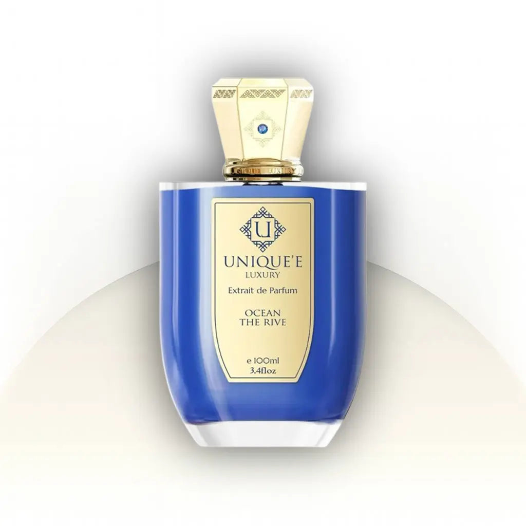 Ocean The Rive Unique’e Luxury בושם יוניסקס Extrait de Parfum | בקבוק 100 מ״ל ודקנט 10 מ״ל | ניחוח ימי־הדרי עם וניל, ענבר, מוסק ופצ’ולי