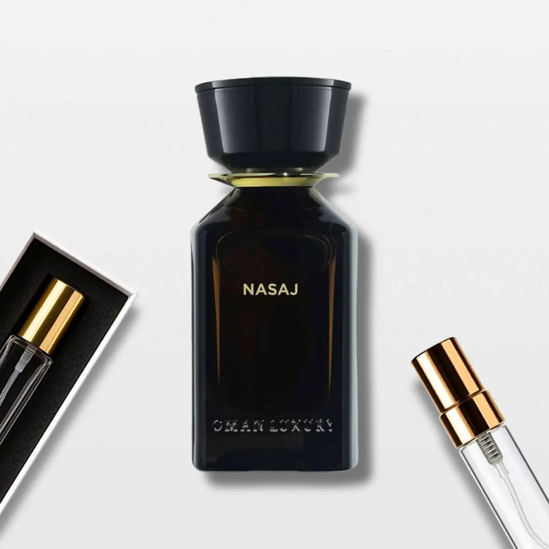 בקבוק בושם Nasaj Omanluxury 100ml – צילום חזית