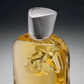 תקריב על הפקק המעוצב והמתז של בושם Eragon (ארגון) Parfums de Marly יוניסקס 100 מ