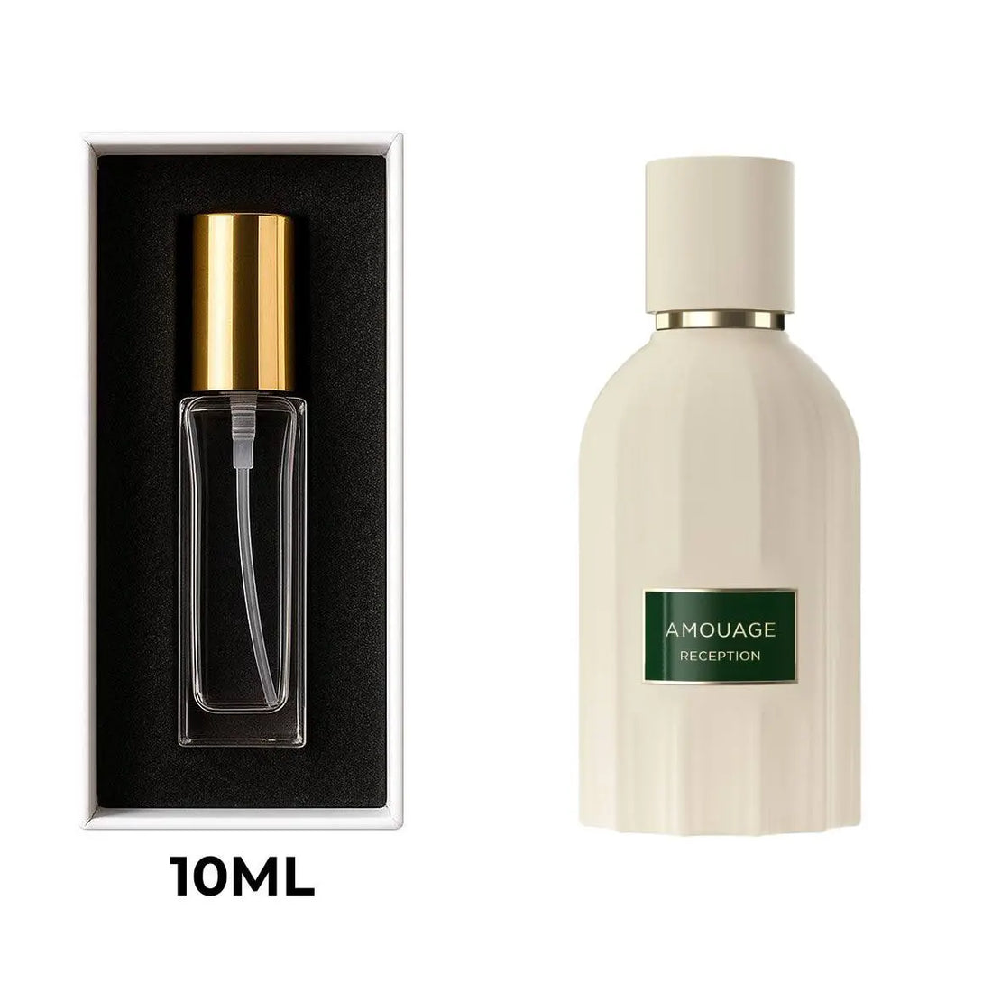 Reception Amouage – בושם נישה יוקרתי יוניסקס בניחוח ענבר ארומטי זמין כדיקנטים 5 מ״ל ו־10 מ״ל להתנסות ריח יוקרתי ומיוחד