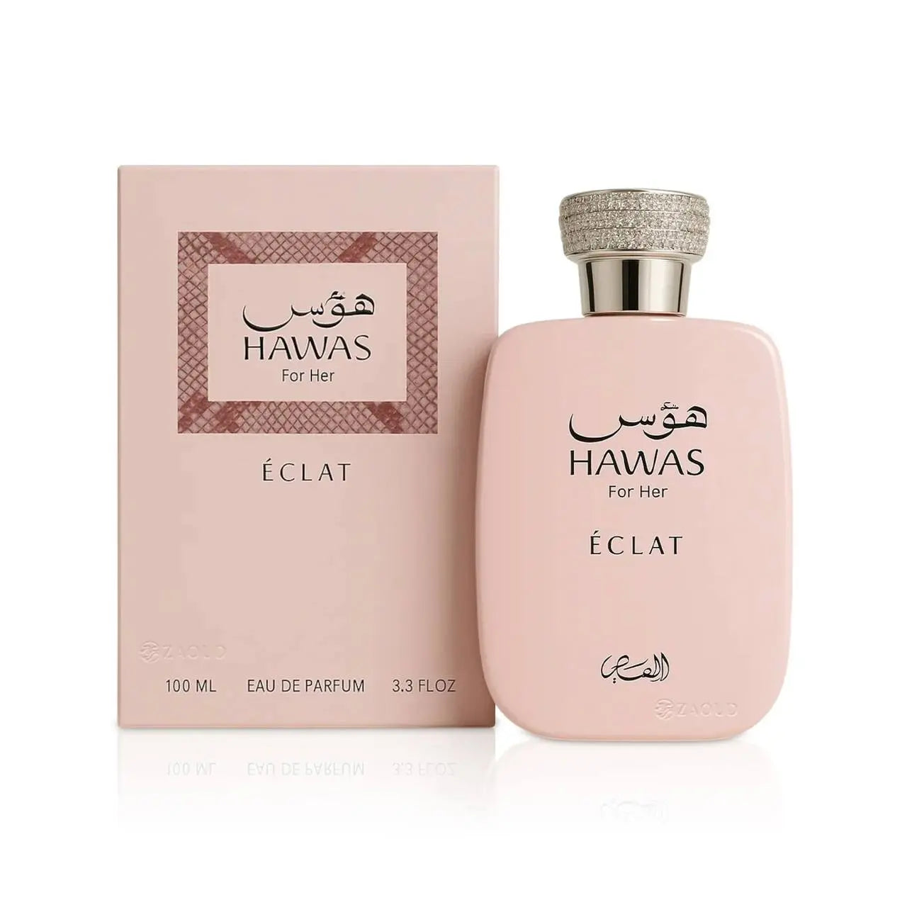 Hawas For Her Éclat Rasasi EDP 100ml – בקבוק וקופסה יחד