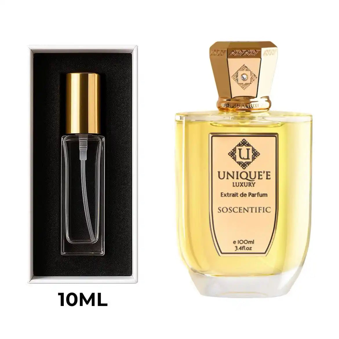 בושם SoScentific Unique’e Luxury יוניסקס 100 מ״ל Extrait de Parfum | זמין גם כדיקנט 10 מ״ל | ניחוח פירותי־פרחוני עם אפרסק, תות, דובדבן ווניל
