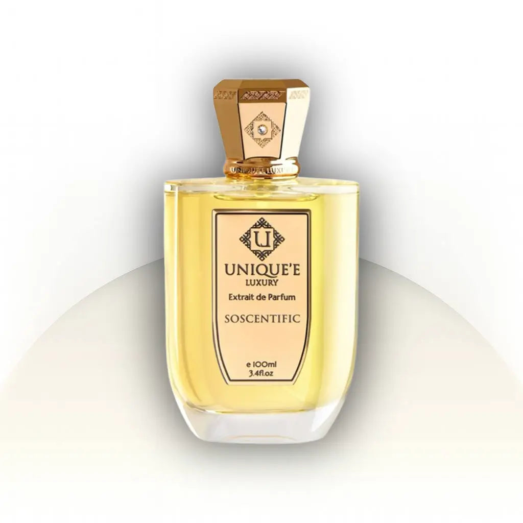 בושם SoScentific Unique’e Luxury יוניסקס 100 מ״ל Extrait de Parfum | זמין גם כדיקנט 10 מ״ל | ניחוח פירותי־פרחוני עם אפרסק, תות, דובדבן ווניל