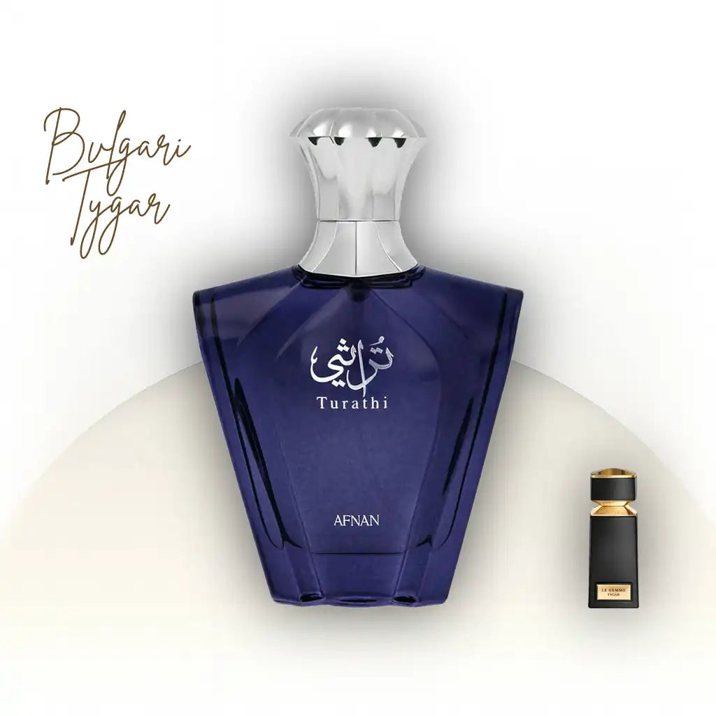 Turathi Blue Afnan בושם לגבר בהשראת Tygar מבית Bvlgari